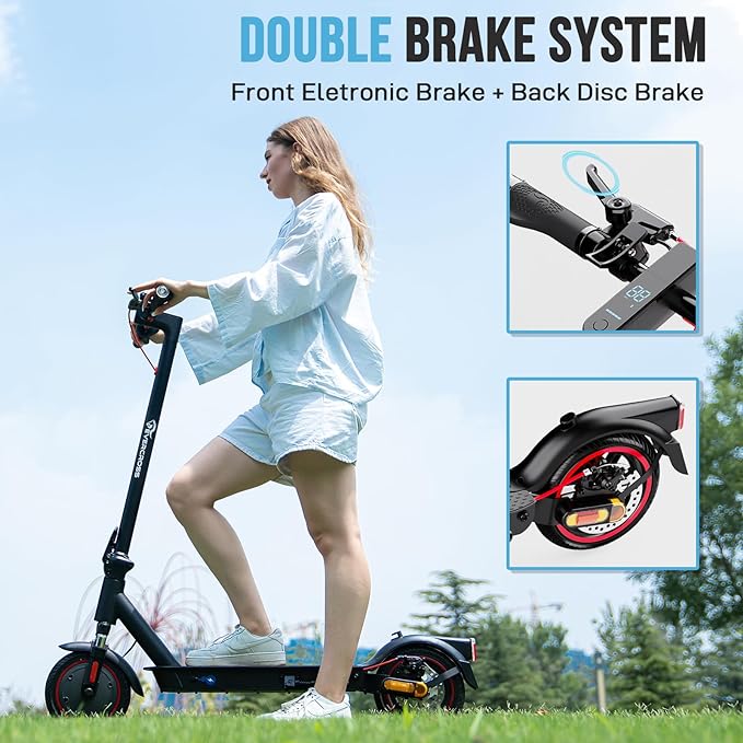 EV85F EverCross Electric Scooter | 7.8Ah | 18.6 miles | 15.5mph - Black - SparkoBikes