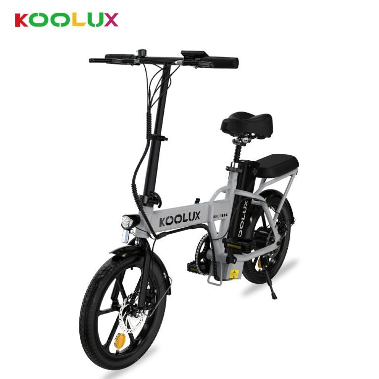 KOOLUX BK5 Folding E Bike | 10 Ah | 43 miles | 15 Mph - Black - SparkoBikes