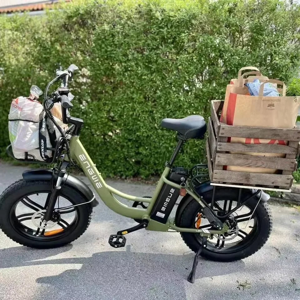 ENGWE L20 Best Womens Electric Bike | 13Ah | 70 miles | 15.5mph - Blue/Pink/Green - SparkoBikes