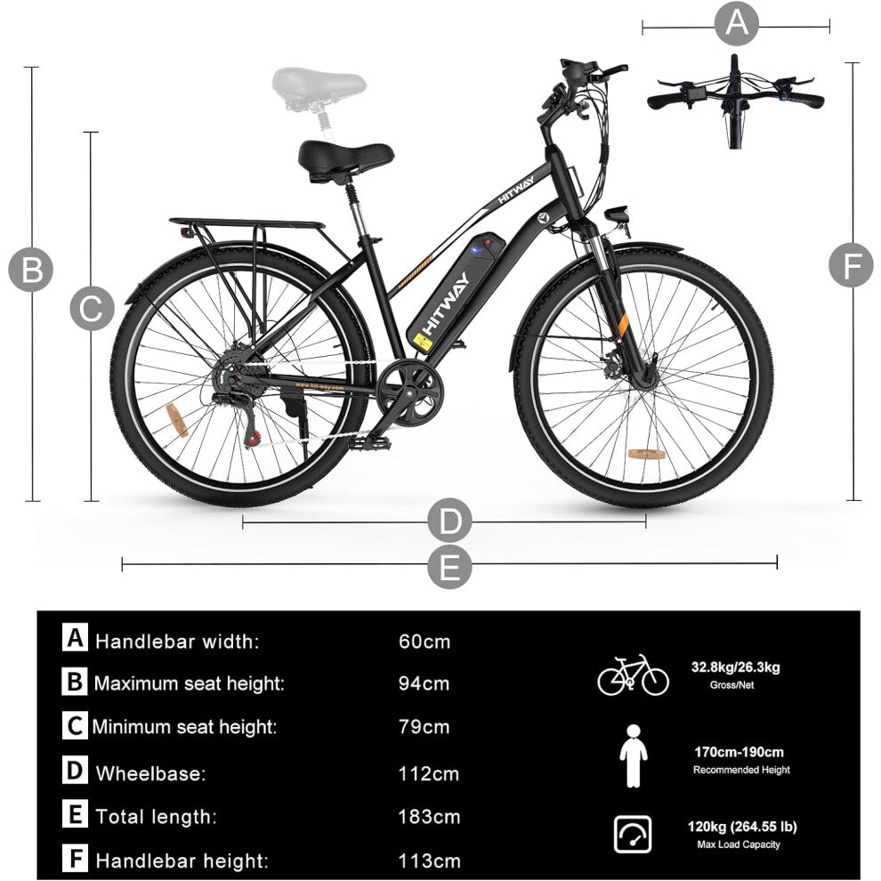 Hitway BK27 Electric City Bike