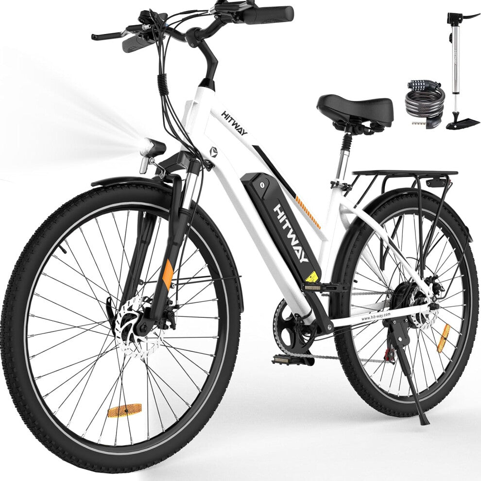 Hitway BK27 White Electric City Bike