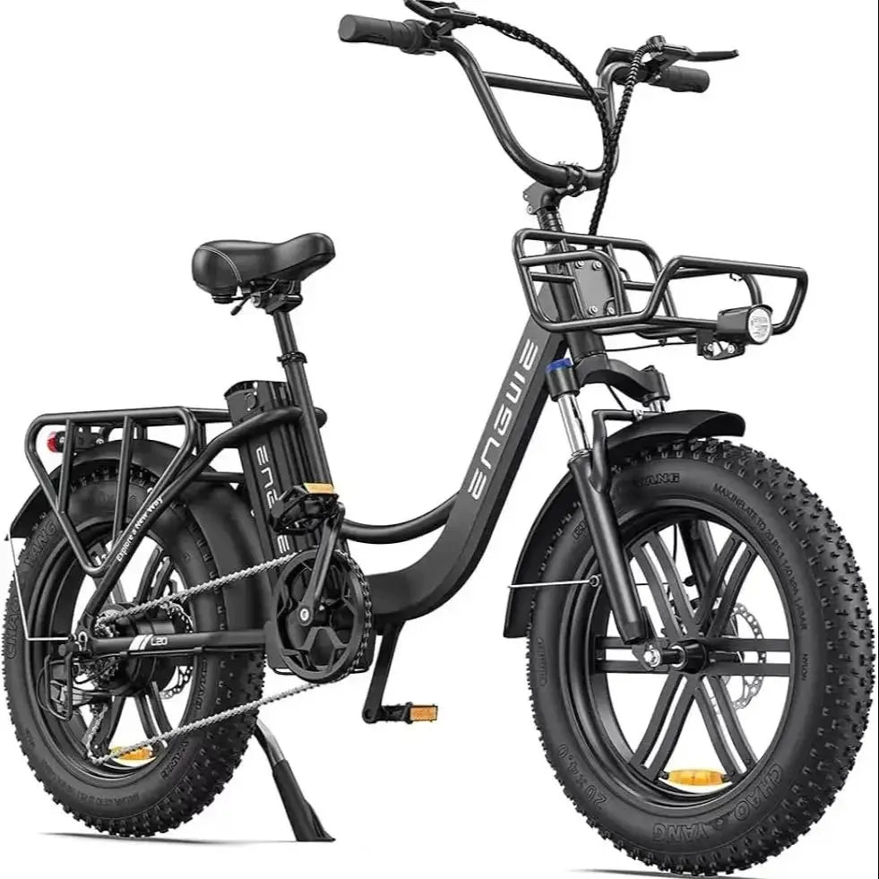 ENGWE L20 Best Womens Electric Bike | 13Ah | 70 miles | 15.5mph - Blue/Pink/Green - SparkoBikes