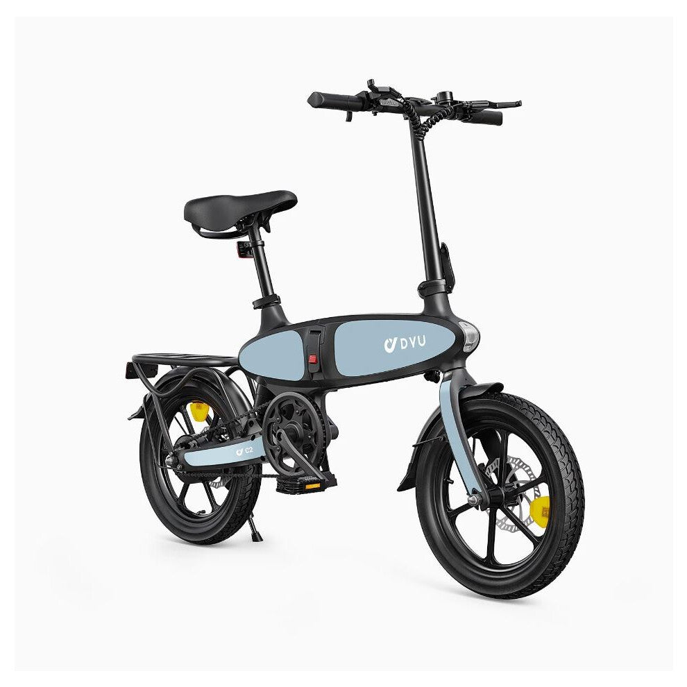 DYU Electric Bike C2 | 7.5Ah | 37 Miles | 15 MPH - Black - SparkoBikes
