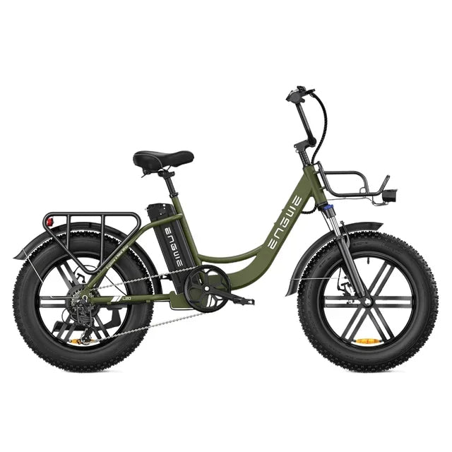 ENGWE L20 Best Womens Electric Bike | 13Ah | 70 miles | 15.5mph - Blue/Pink/Green - SparkoBikes