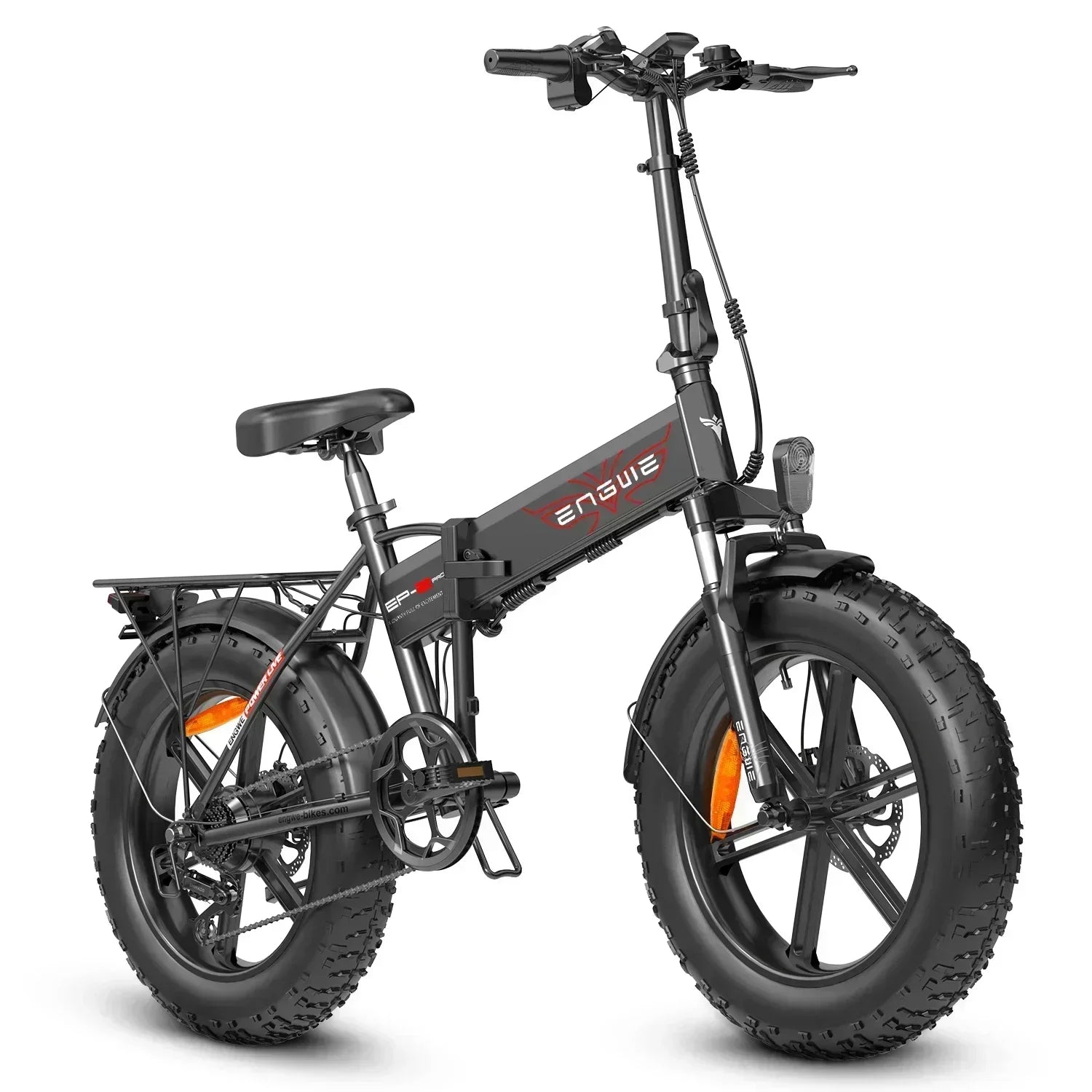 ENGWE EP-2 Pro Electric Bike Under 1000 | 13Ah | 50Miles | 26Mph - Black/Orange/Gray - SparkoBikes