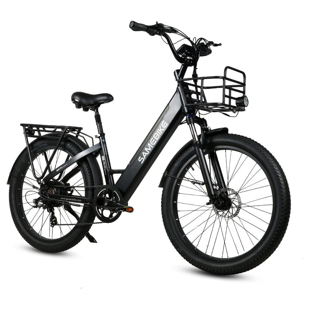 Samebike RS-A01 Electric Bike | 14Ah | 60Miles | 28Mph - Black/Navy - SparkoBikes