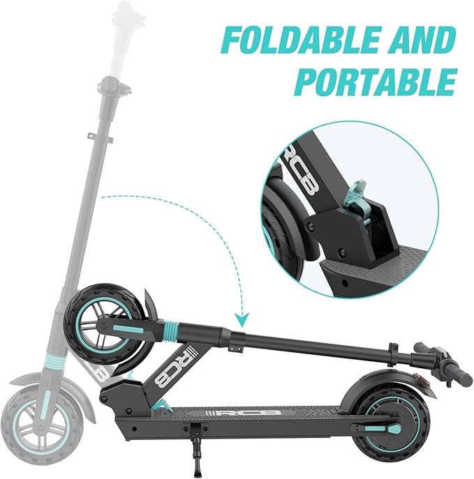 RCB R13 Electric Scooter | 6ah | 15.5miles | 15.5 mph - Blackblue for kids/adults - SparkoBikes