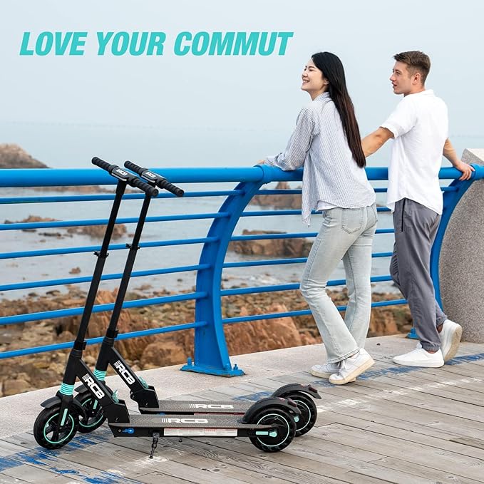 RCB R13 Electric Scooter | 6ah | 15.5miles | 15.5 mph - Blackblue for kids/adults - SparkoBikes