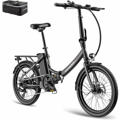 Fafrees F20 Light Best folding electric bike UK | 14.5Ah | 31miles | 15.5Mph - Black/NavyBlue/ThymeGreen - SparkoBikes