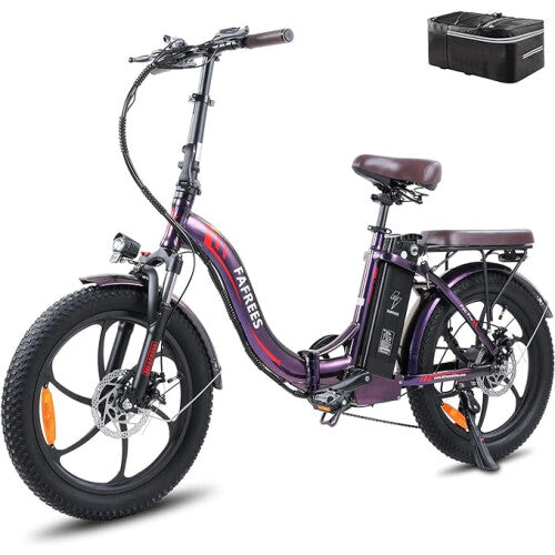 Fafrees F20 pro Electric Bike | 18 Ah | 55 miles | 15 Mph - Violet - SparkoBikes