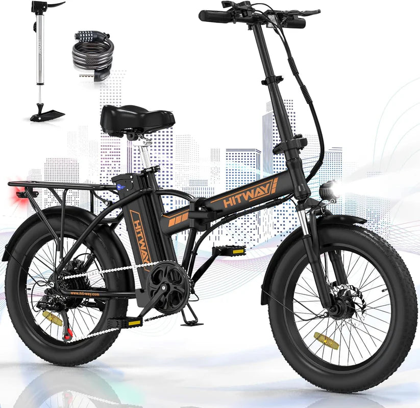 HITWAY BK11 Folding Electric Bike | 11.2Ah | 55miles - SparkoBikes