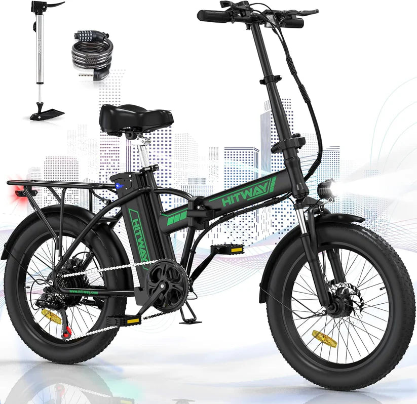 HITWAY BK11 Folding Electric Bike | 11.2Ah | 55miles - SparkoBikes