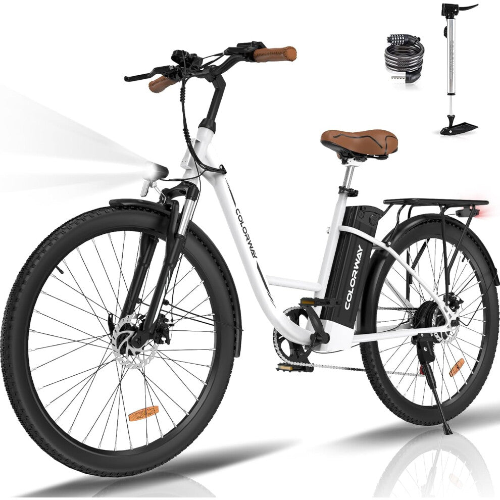 Best Electric Bikes Under £700 UK | 15Ah | 50Miles | 17.4mph Green/White - SparkoBikes