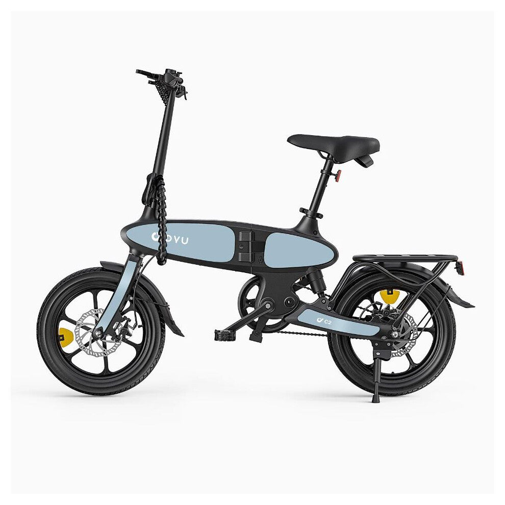 DYU Electric Bike C2 | 7.5Ah | 37 Miles | 15 MPH - Black - SparkoBikes