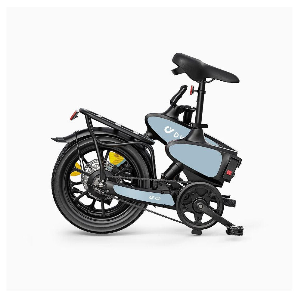 DYU Electric Bike C2 | 7.5Ah | 37 Miles | 15 MPH - Black - SparkoBikes