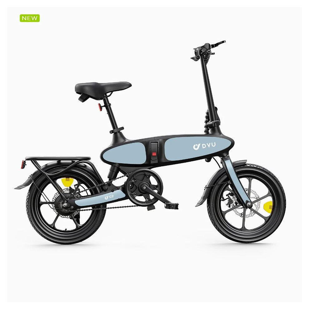 DYU Electric Bike C2 | 7.5Ah | 37 Miles | 15 MPH - Black - SparkoBikes