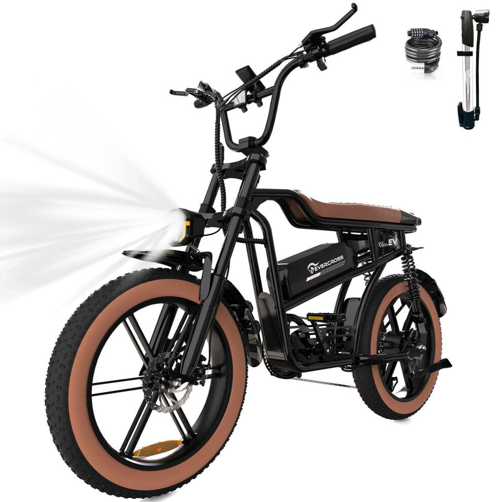 EVERCROSS EK30 Best EBike Under 1000£ | 15Ah | 43 miles | 15.5Mph - Orange - SparkoBikes