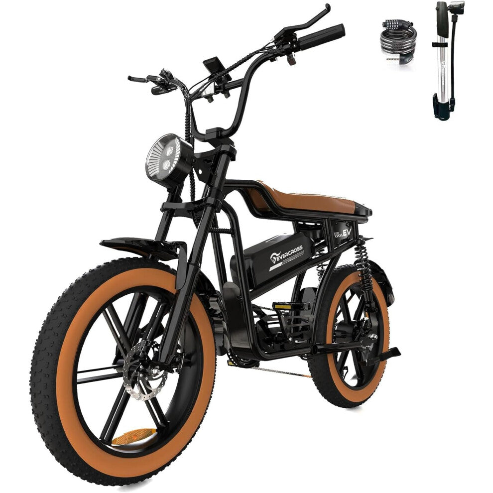 EVERCROSS EK30 Best EBike Under 1000£ | 15Ah | 43 miles | 15.5Mph - Orange - SparkoBikes