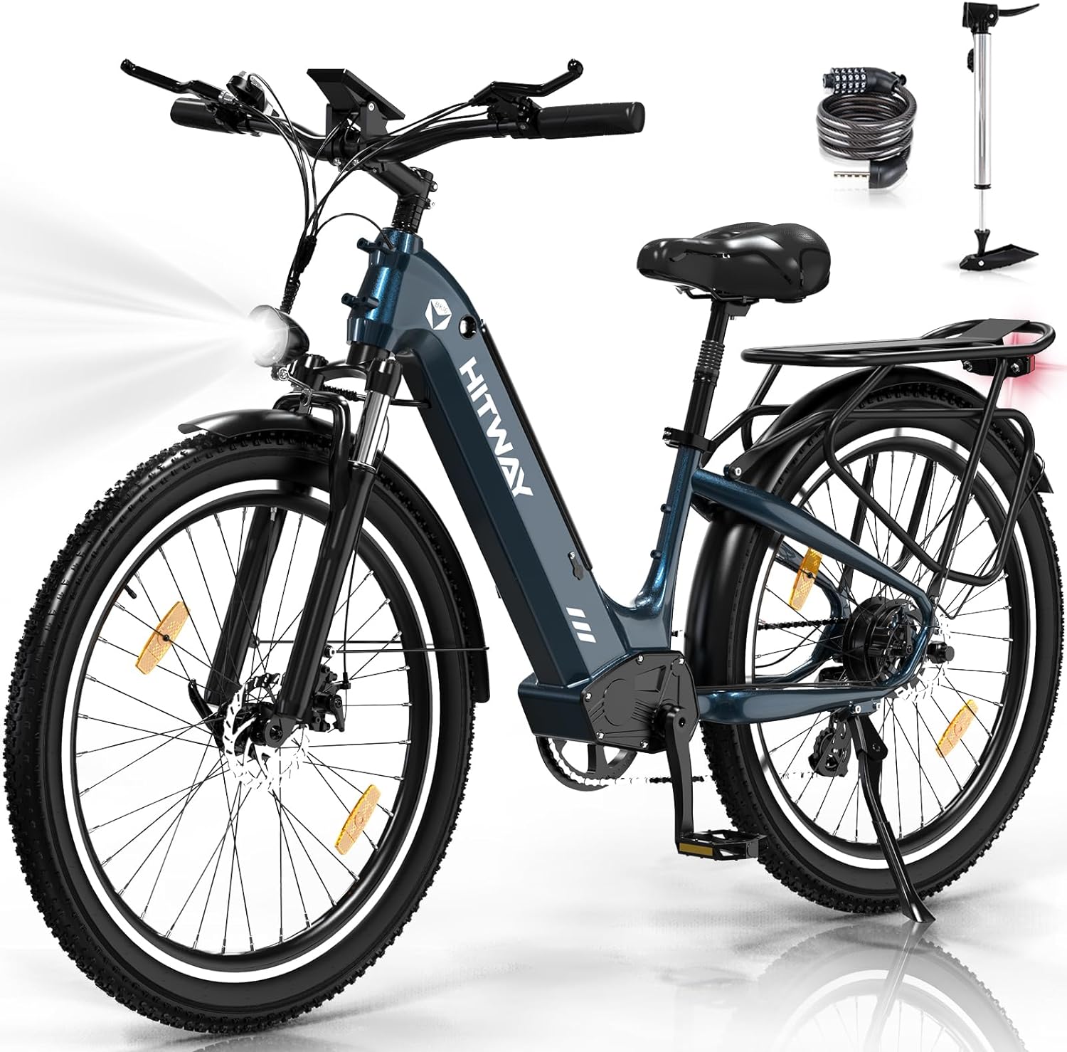 HITWAY E-Bike BK16  | 10Ah | 3miles | 15mph - Blue - SparkoBikes